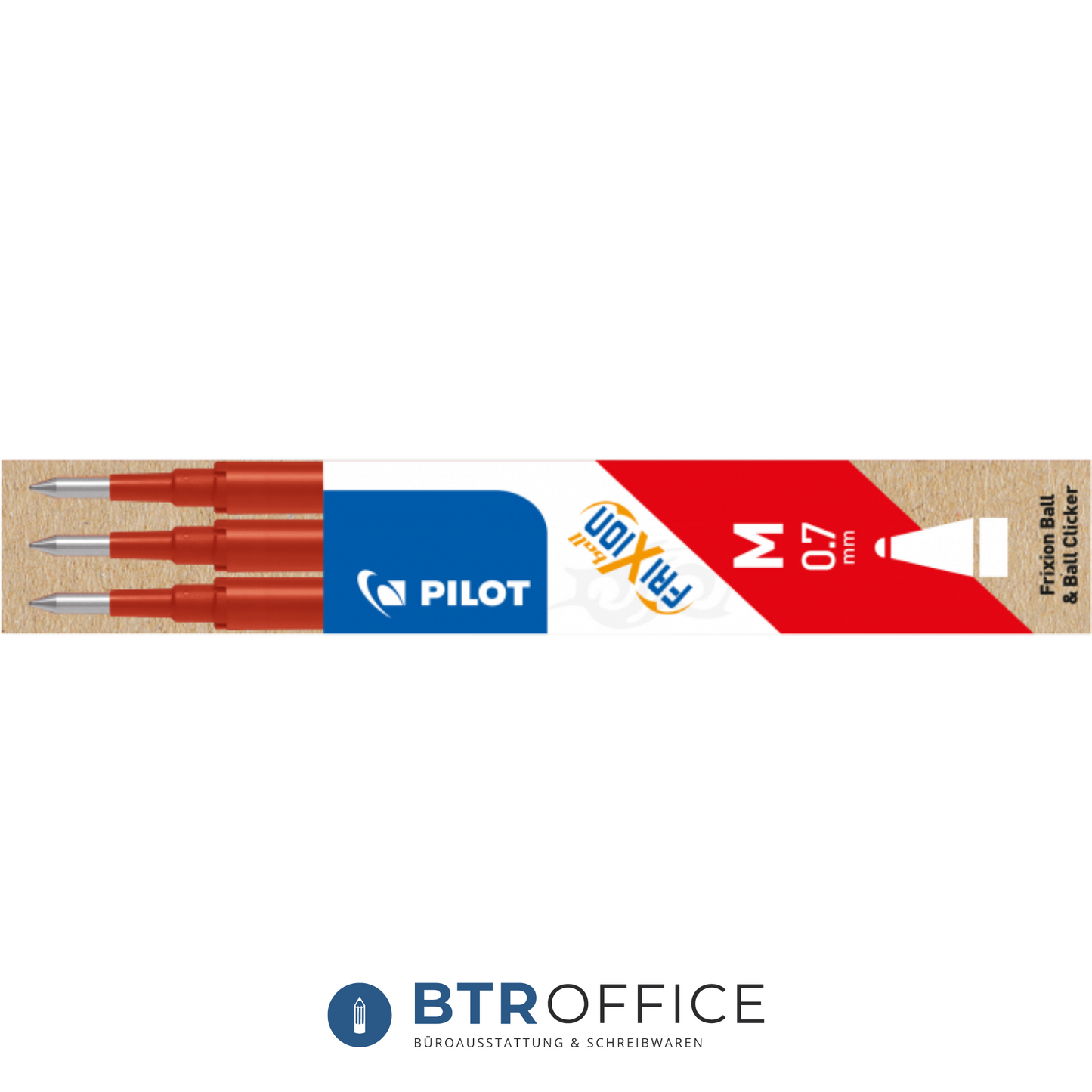 pilot FriXion Ersatzmine 0,7, 3er-Set