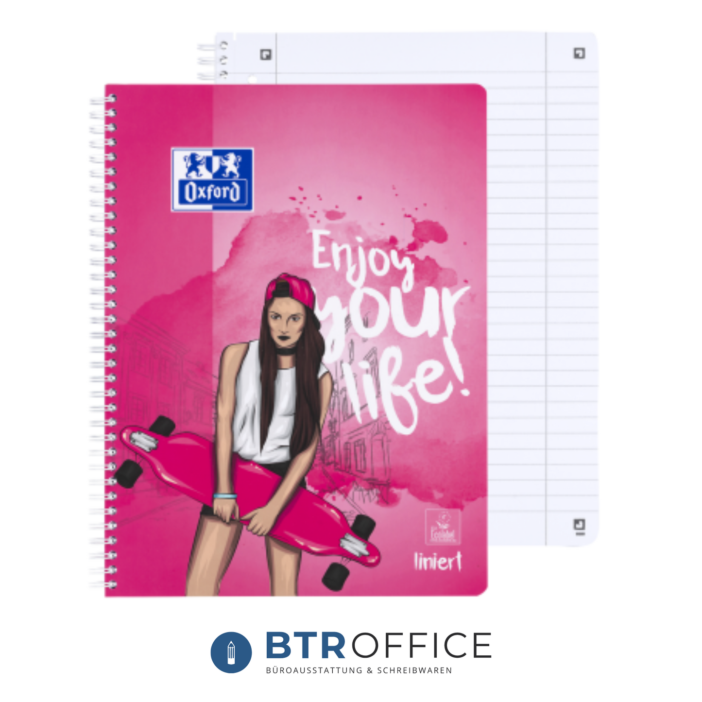 OXFORD LIMITED EDITION SKATERGIRL COLLEGEBLOCK LIN27