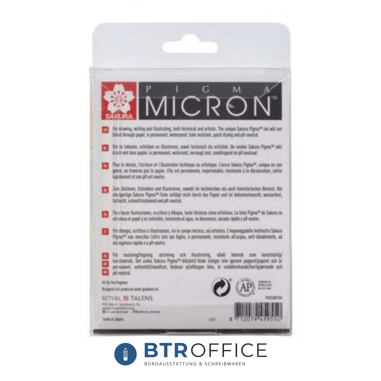 SAKURA® PIGMA MICRON™ 10er-Fineliner-Set, schwarz
