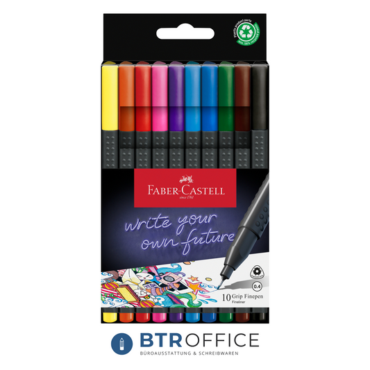 Faber-Castell 10er-Etui Fineliner