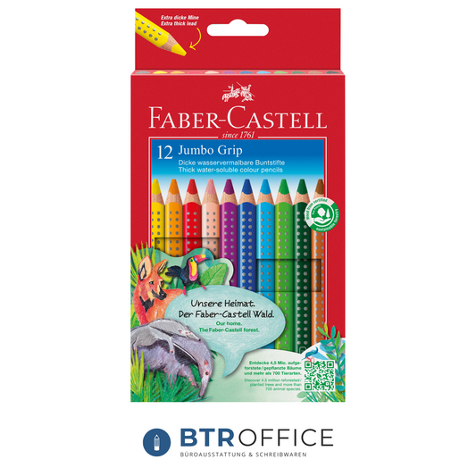 Faber-Castell 12er-Etui Jumbo Colour Grip