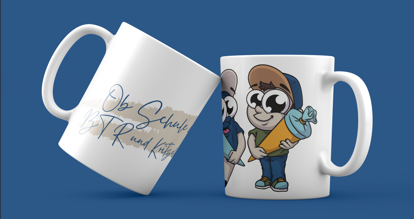 Keramiktasse "Kritzel & Flo"
