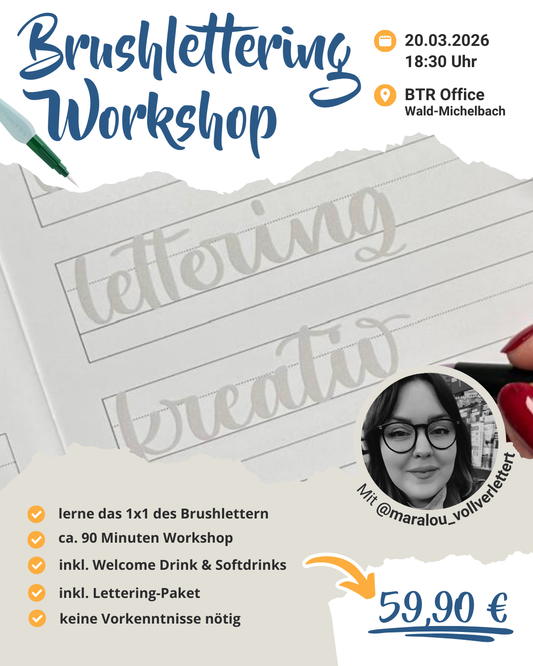 Brushlettering Workshop mit Mara