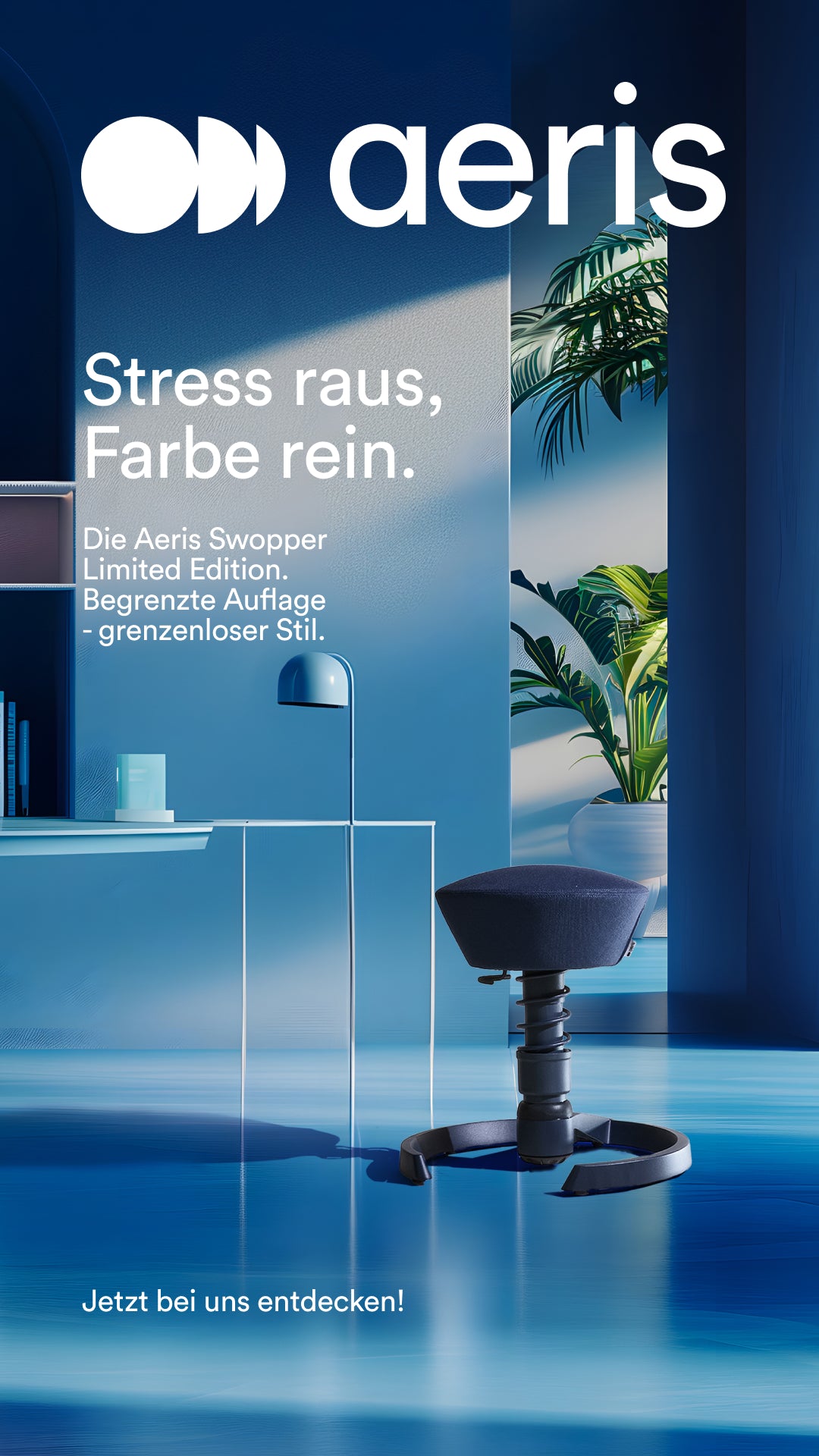 aeris Swopper, mit Gleiter, Monocolour - graublau